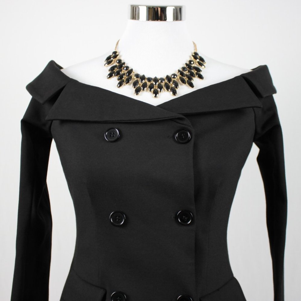 L'Agence Stephan Off Shoulder Blazer Top Small - Picture 6 of 12